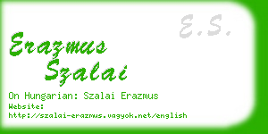 erazmus szalai business card